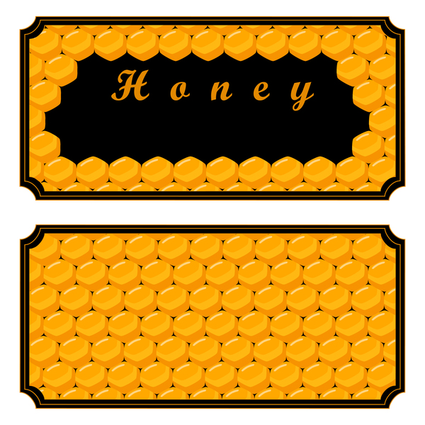 Honey banners design vectors set 03