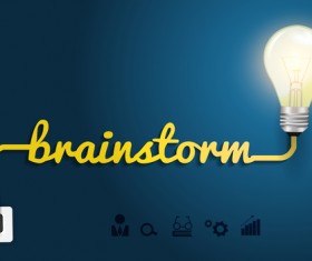 Idea business infographic template vector 05