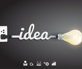 Idea business infographic template vector 11