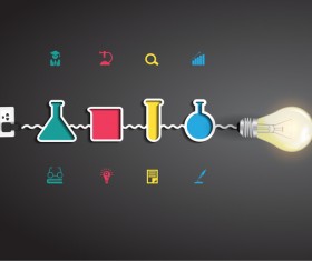 Idea business infographic template vector 14