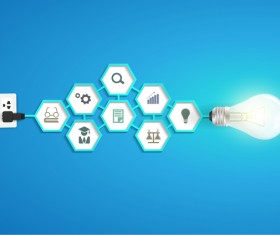 Idea business infographic template vector 15