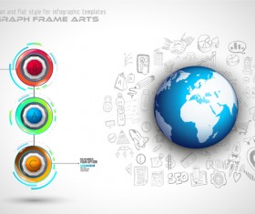 Infographic new line template vector