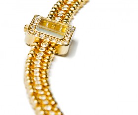 Ladies diamond watch Stock Photo 02