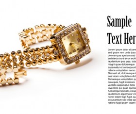 Ladies diamond watch Stock Photo 04