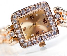 Ladies diamond watch Stock Photo 05