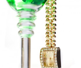 Ladies diamond watch Stock Photo 06