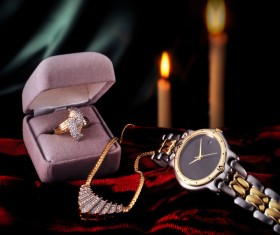 Ladies diamond watch Stock Photo 07