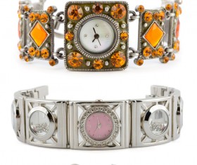 Ladies diamond watch Stock Photo 08