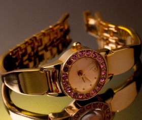 Ladies diamond watch Stock Photo 12
