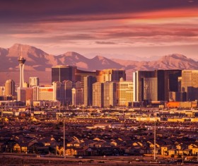 Las Vegas Nevada City Landscape Stock Photo