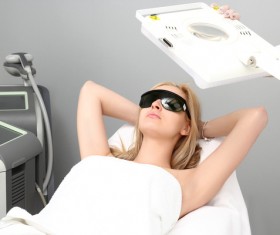Laser hair removal woman HD picture