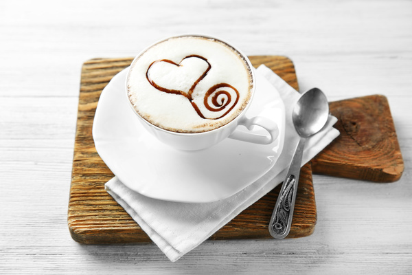 Latte coffee Stock Photo