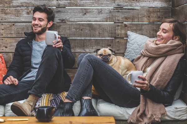 Leisurely afternoon tea Stock Photo