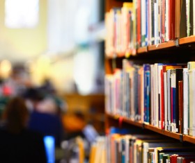 Library corner Stock Photo