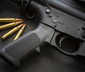Light weapons and bullets Stock Photo 03
