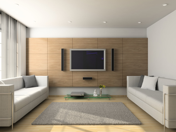 Living room TV wall HD picture