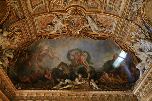 Louvre ceiling frescoes within France HD picture 01