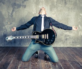 Man guitar Stock Photo