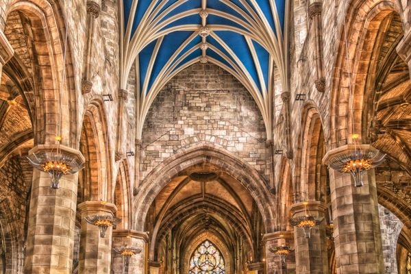 Medieval cathedral Stock Photo