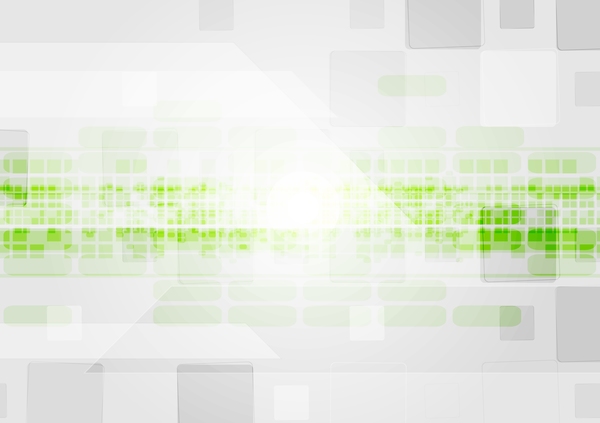 Modern abstract background with green elements vector