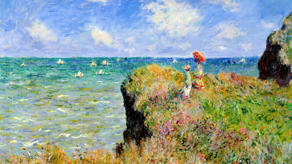 Monet oil painting Stock Photo 01