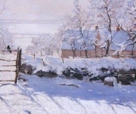 Monet oil painting Stock Photo 03