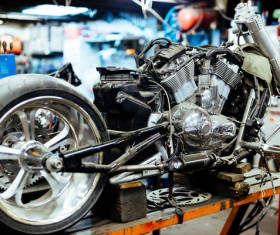 Motorcycle repair service Stock Photo 04