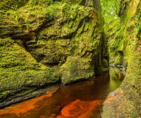 Natural beauty Monmouth County devil pulpit Stock Photo 01