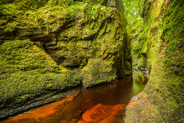 Natural beauty Monmouth County devil pulpit Stock Photo 01