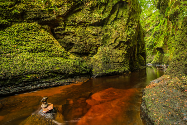 Natural beauty Monmouth County devil pulpit Stock Photo 02