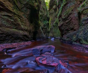 Natural beauty Monmouth County devil pulpit Stock Photo 03