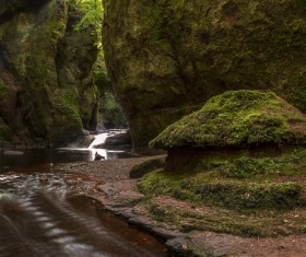 Natural beauty Monmouth County devil pulpit Stock Photo 04
