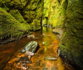 Natural beauty Monmouth County devil pulpit Stock Photo 04