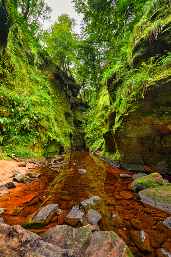 Natural beauty Monmouth County devil pulpit Stock Photo 06