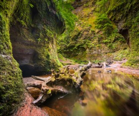Natural beauty Monmouth County devil pulpit Stock Photo 08