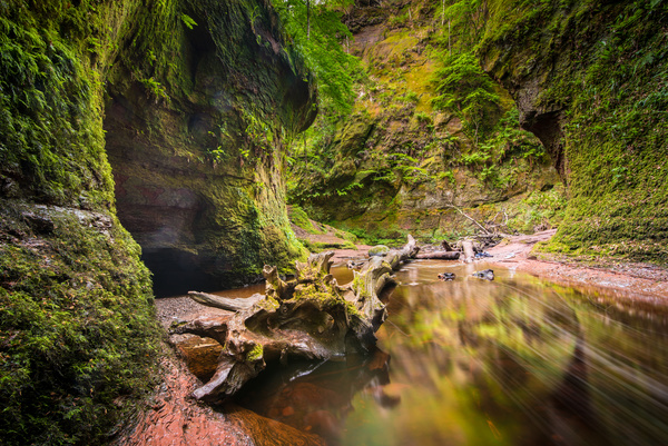 Natural beauty Monmouth County devil pulpit Stock Photo 08
