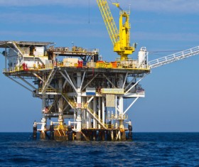 Offshore oil platform Stock Photo 02