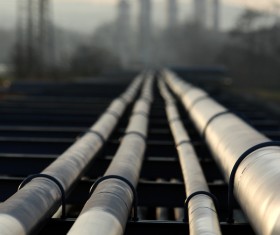 Oil pipeline Stock Photo