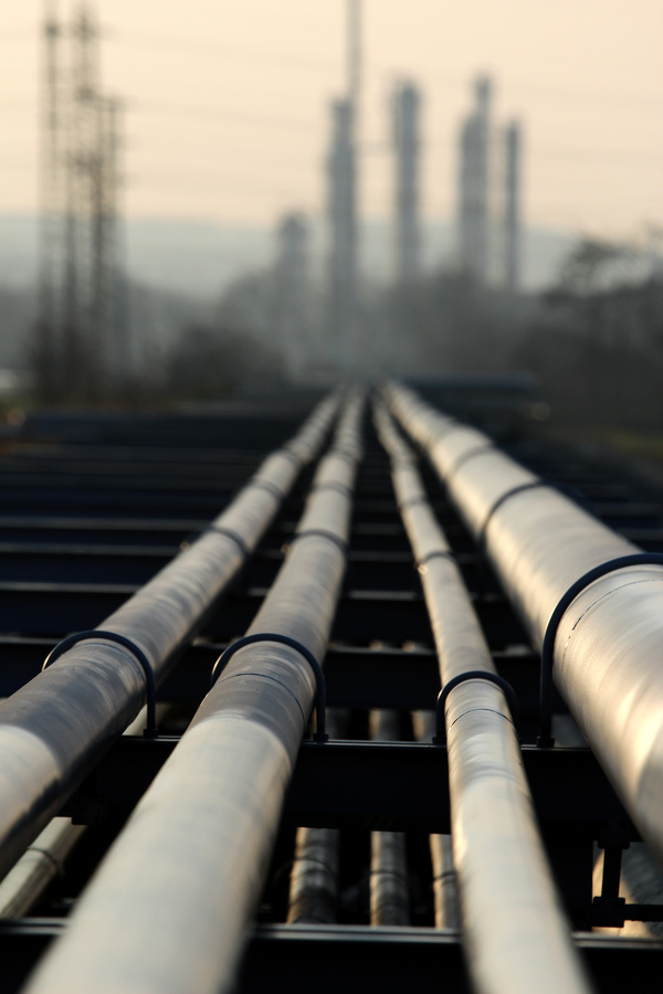 Oil pipeline Stock Photo
