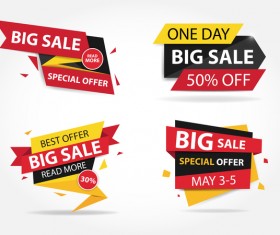 Origami big sale banner vectors material