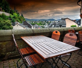 Outdoor terrace cafe HD picture 06