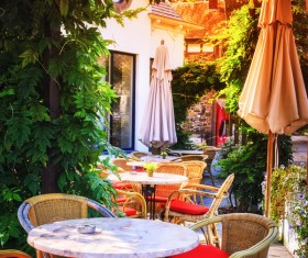 Outdoor terrace cafe HD picture 12