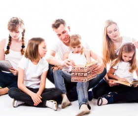 Parents and children Stock Photo 09