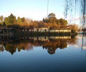 Park Lake beautiful reflection HD picture