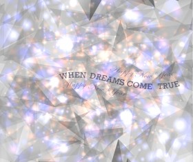 Polygon new year background vector