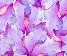 Purple watercolor flower petal pattern vector 01