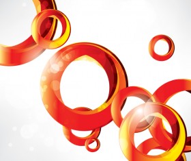 Red circles with white background vector 02