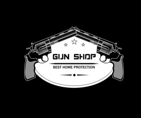 Shooting clijb logo design vector 01