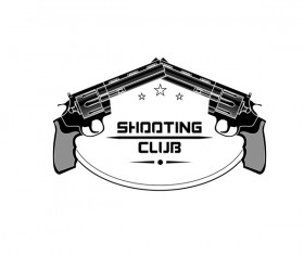 Shooting clijb logo design vector 02
