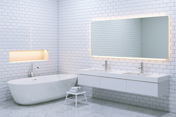 Simple and elegant bathroom decoration HD picture 02